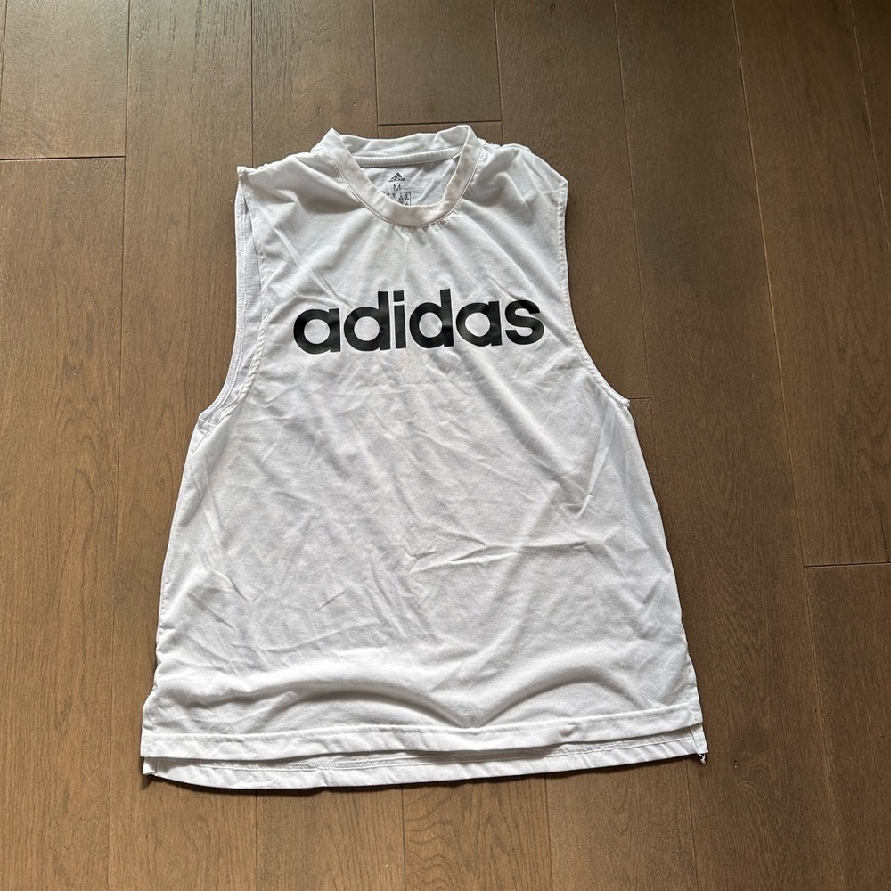 Adidas tank top white t-shirt - Picture 2 of 3